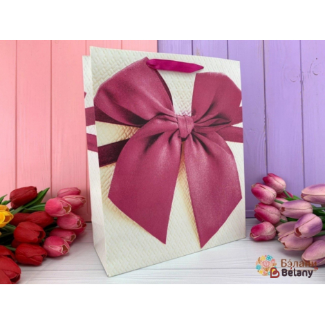 Подарочный пакет " Fluffy bow" XL #4