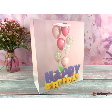 Подарочный пакет "Color Balloons" L #3