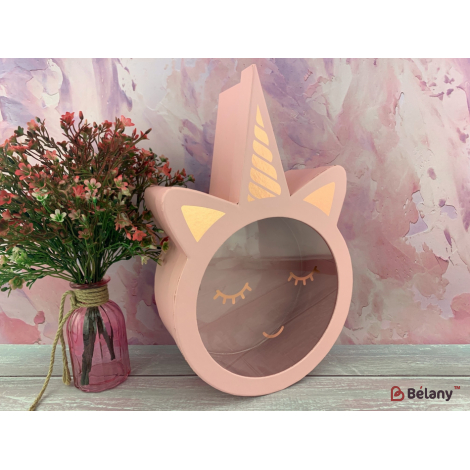 Овальная коробка "Oval Unicorn" розовая