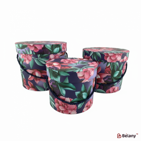 Круглая коробка "Garden BalckSea L"