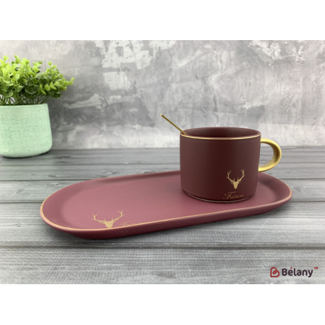 Керамическая чашка "Maroon Deer"