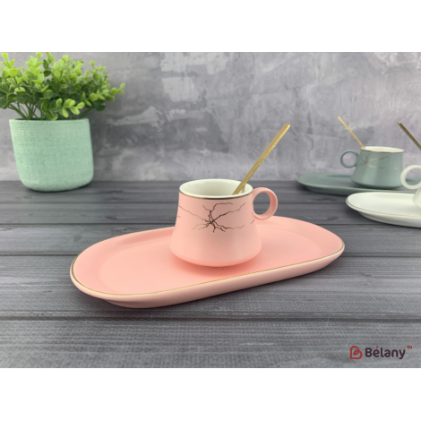 Керамическая чашка "Grande espresso" розовая