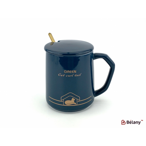 Керамічна чашка "Home warm" синя