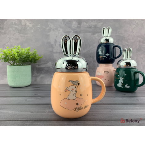 Керамическая чашка "Rabbit ears" #2