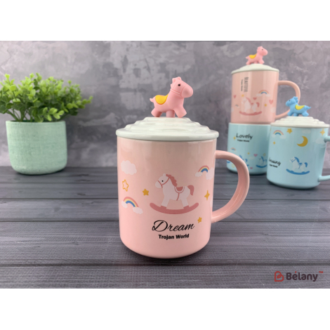 Керамическая чашка "Lovely unicorns" #1