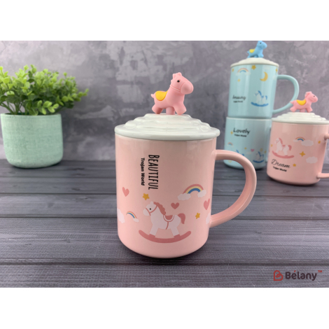 Керамическая чашка "Lovely unicorns" #2