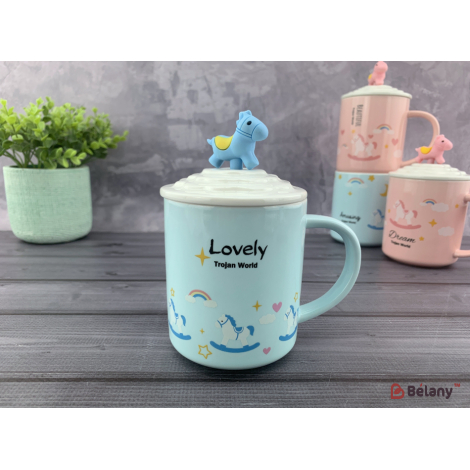 Керамическая чашка "Lovely unicorns" #3