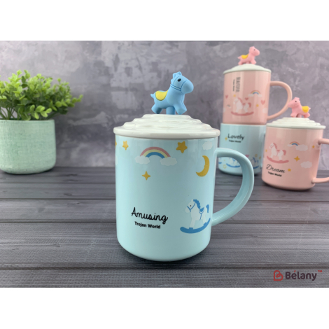 Керамическая чашка "Lovely unicorns" #4