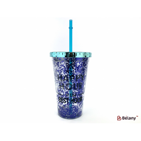 Акриловый стакан "Brilliantly" синий
