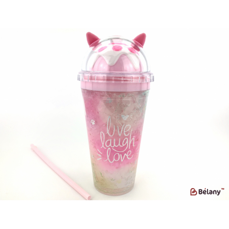 Акрилова склянка "Живи.Смійся.Люби."