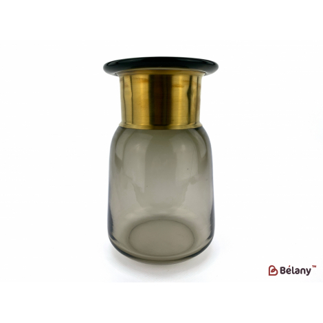 Ваза для цветов "Gold collar" пепельный 20х13см