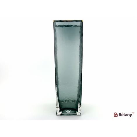 Ваза для цветов "Blurry" пепельный 30х8см