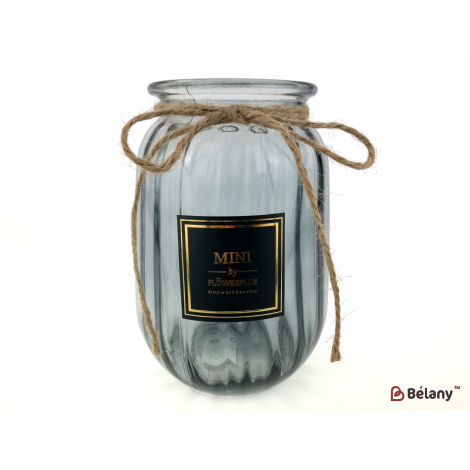 Ваза для цветов "Bellini" пепельный 18х9см