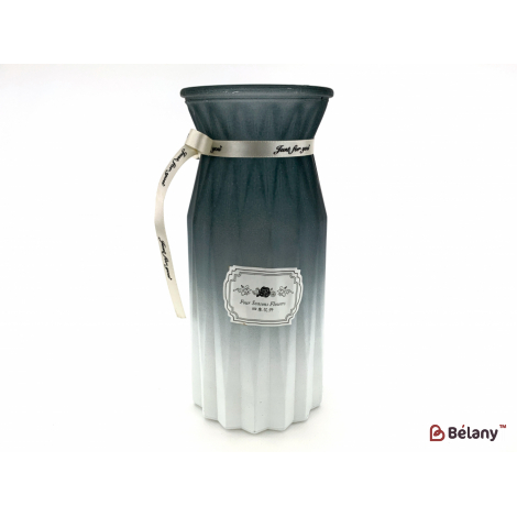 Ваза для цветов "White bliss" пепельно-белый 25х9см