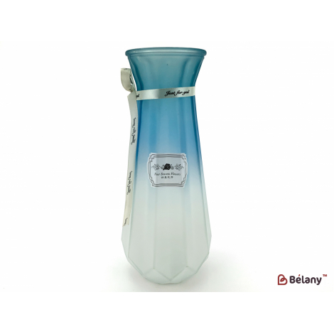 Ваза для квітів "Glass" небесно-білий 30х9см