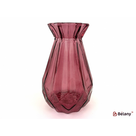 Ваза для цветов "Bulb" гранатовый 14/5.5