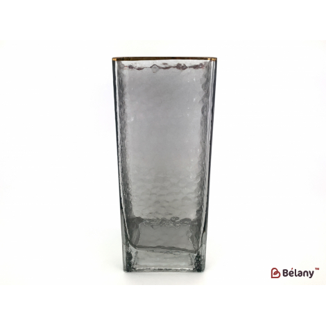 Ваза для цветов "Light figure" пепельный 10х30см