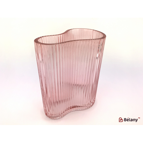 Ваза для цветов "Dual" коралловый 21х19см