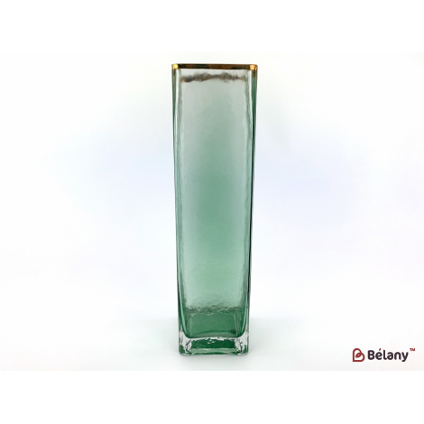 Ваза для цветов "Ice figure" изумрудный 8х30см