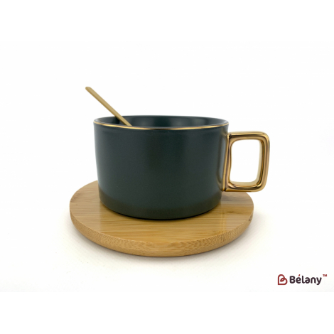 Керамическая чашка "Wood and Color" серая