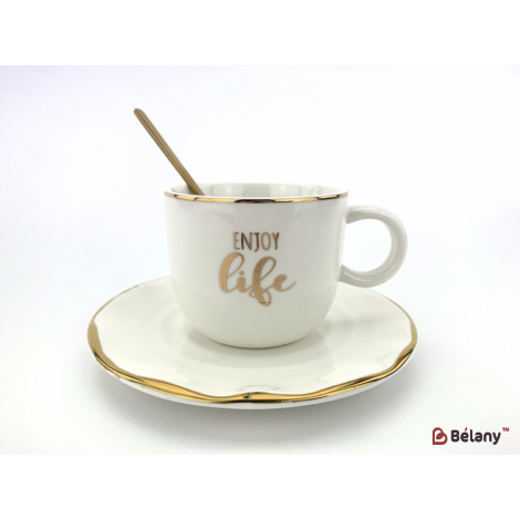 Керамическая чашка "Dzen" белая