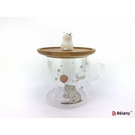 Стеклянная чашка "Bear" #1