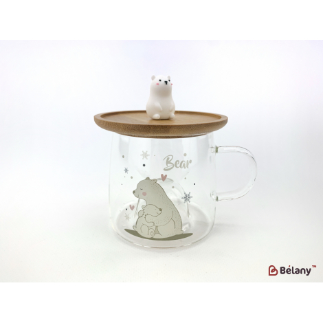 Скляна чашка "Bear" #2