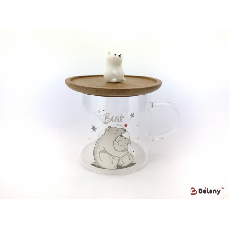 Стеклянная чашка "Bear" #3