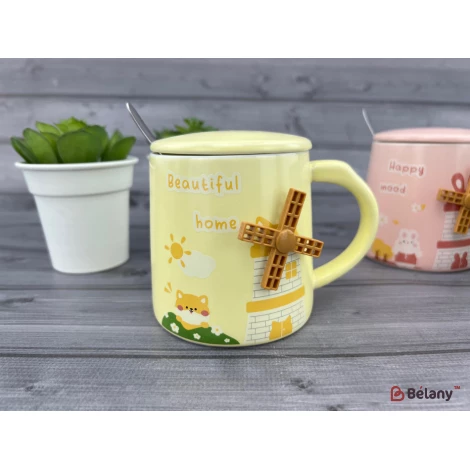 Керамическая чашка "Holland mill" кремовая