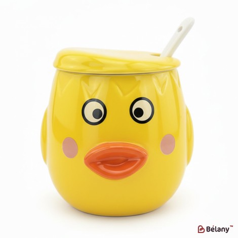 Керамическая чашка "Ducky Face" желтая