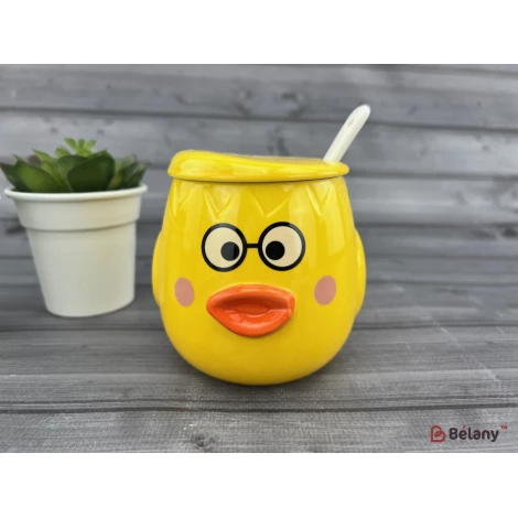 Керамічна чашка "Ducky Face" жовта