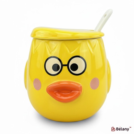 Керамическая чашка "Ducky Face" желтая