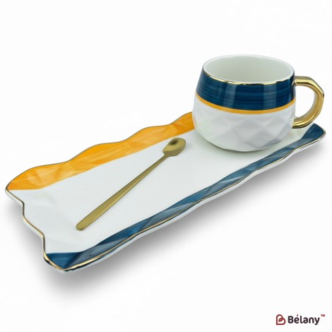 Керамическая чашка с блюдцем "Van Gogh"