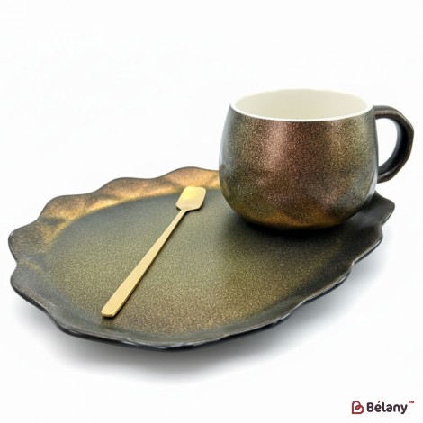 Керамическая чашка с блюдцем "Galaxy" corvus