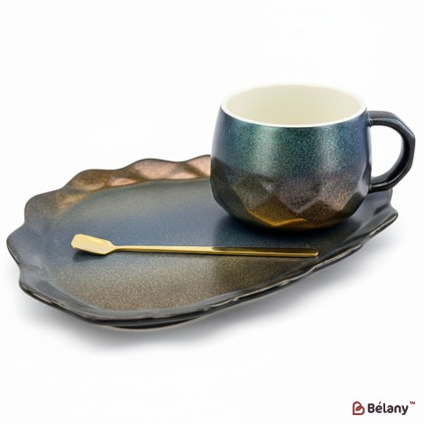 Керамічна чашка із блюдцем "Galaxy" claudius