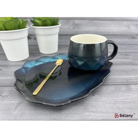 Керамічна чашка із блюдцем "Galaxy" lepus