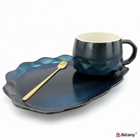 Керамічна чашка із блюдцем "Galaxy" lepus