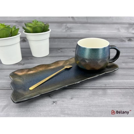 Керамічна чашка із блюдцем "Galaxy" cetus