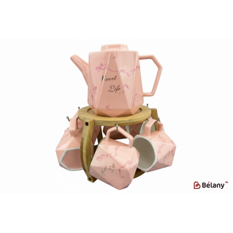 Чайний набір "Tricube" рожевий