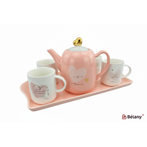 Чайный набор "Sweet Life" розовый