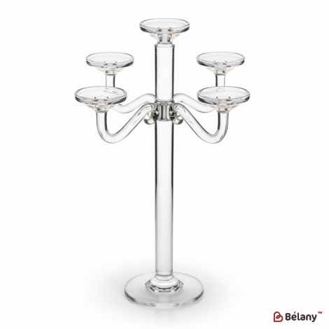 Свічник скляний "Octopus" на 5 свічок