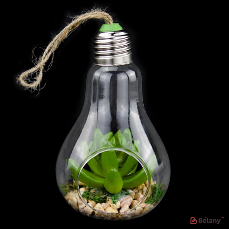 Подвесная стеклянная колбочка "Лампочка" S