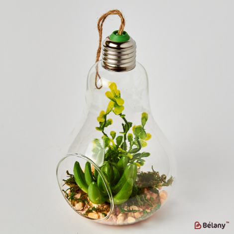 Подвесная стеклянная колбочка "Лампочка" L