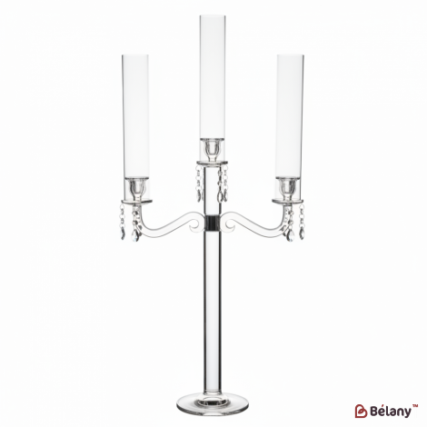 Свічник скляний "Antique" на 3 свічки