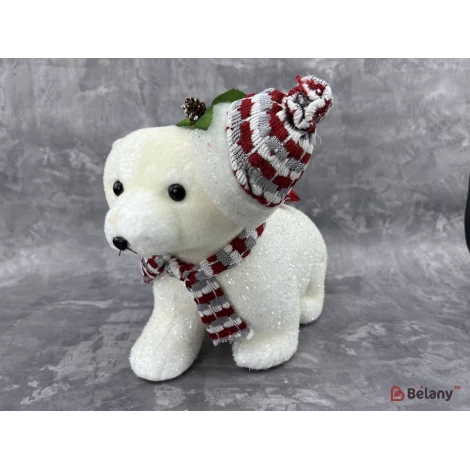 Новорічна фігура "Bear in hat"