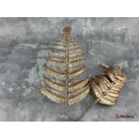 Декор веточки "Leafs" бронза