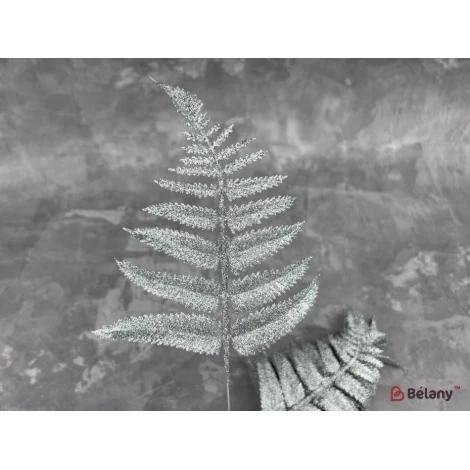 Декор веточки "Leafs" серебро