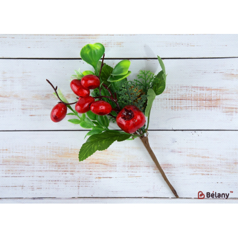 Декор гілочки "Garnet and redberry"