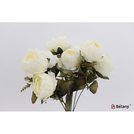 Букет пионов 9 веток "A lot Peonies" белые