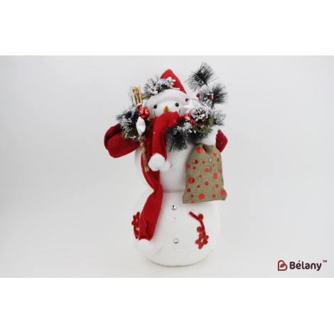 Снеговик в красном платке "With bag"